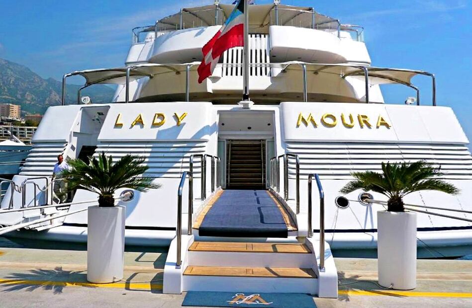 El yate Lady Moura de Salinas Pliego / Foto: Instagram
