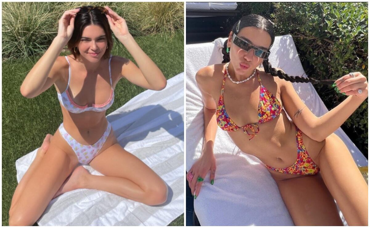Kendall Jenner y Dua Lipa, encantadas con los bikinis de Heavy Manners