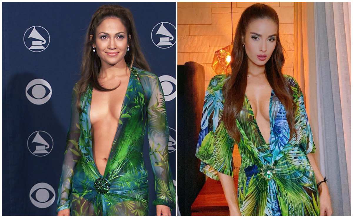 La esposa de Andrés Roemer se disfraza de Jennifer Lopez
