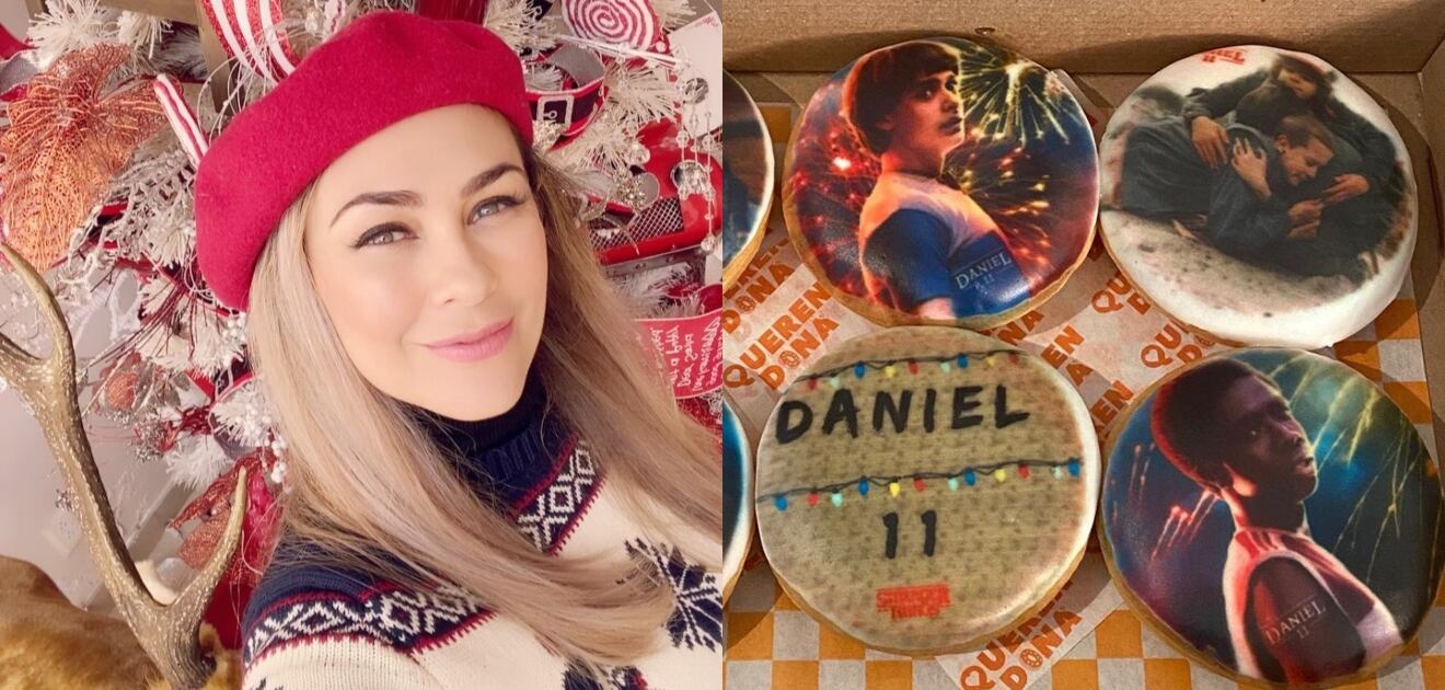 Daniel, el hijo de Luis Miguel y Aracely Arámbula, cumple 11 años con pastel de Stranger Things