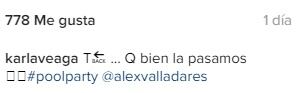 Alejandro Fernández estaba con su novia Karla Laveaga en el antro donde le tomaron la polémica foto