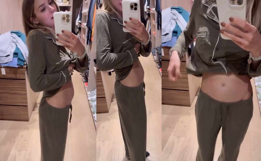 Mariana Rodríguez mostró por primera vez su baby bump / Foto: Captura