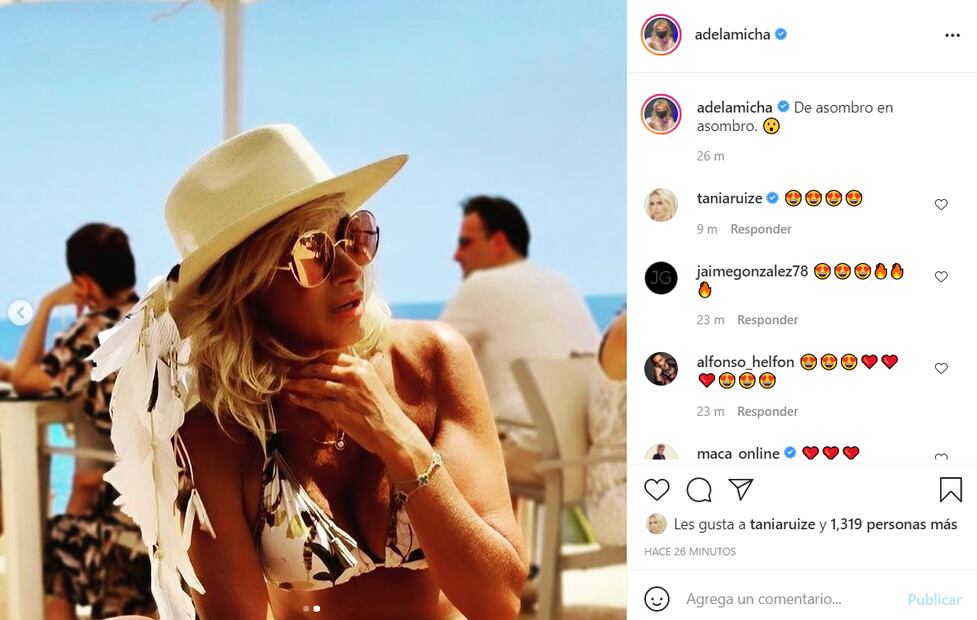 Adela Micha disfruta el verano en bikini ¡super elegante!