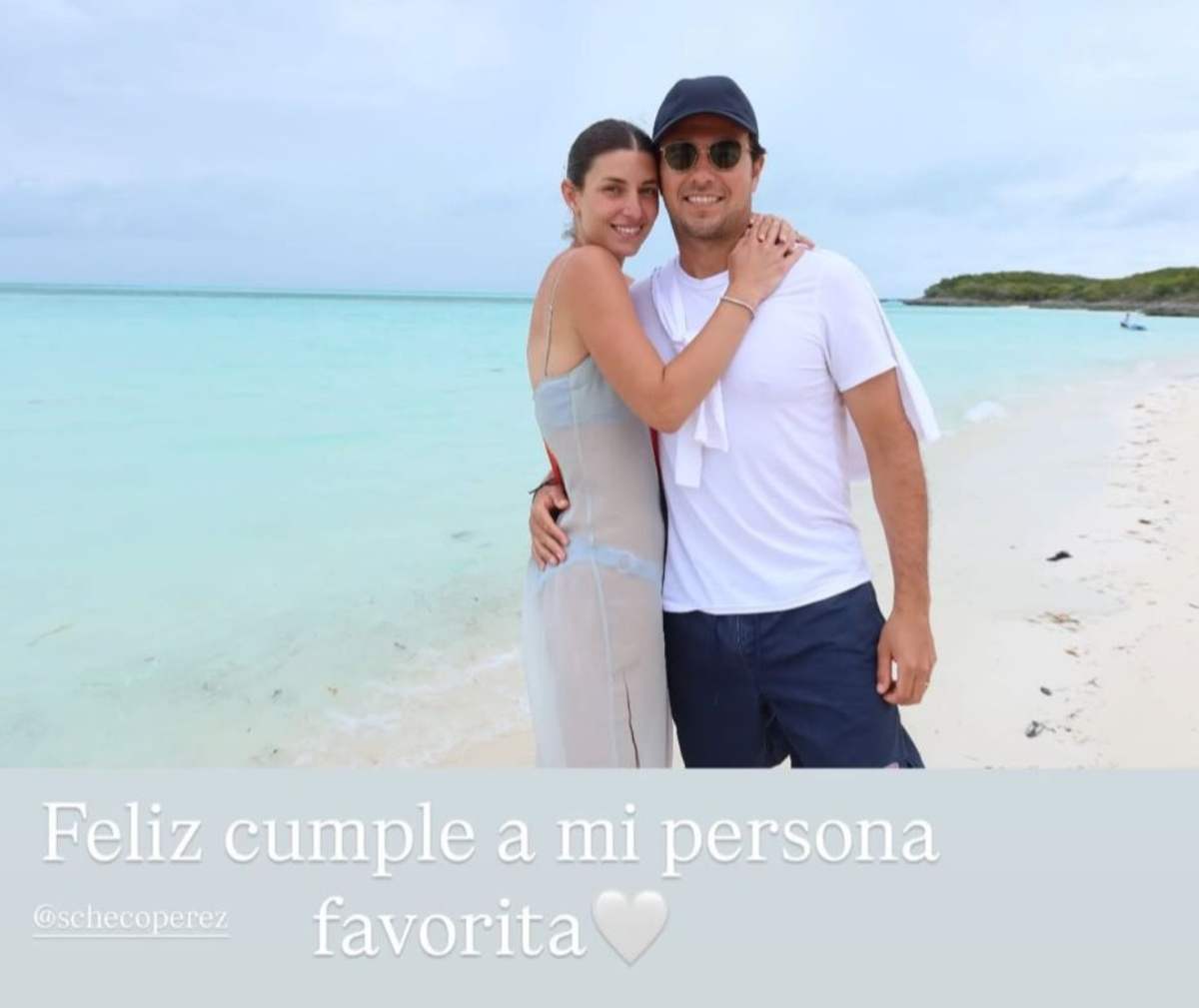 Carola Martínez y Sergio 'Checo' Pérez / Foto: Instagram @carolamtz1