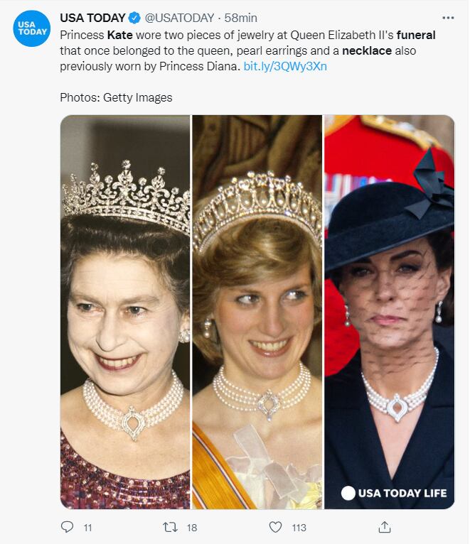 El homenaje de Kate Middleton a Isabel II de Reino Unido y Lady Di