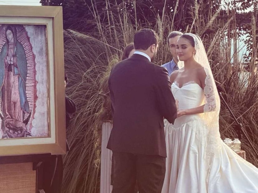 Ale Capetillo y Nader Shoueiry se casaron en la Hacienda Zotoluca, Estado de Hidalgo / Foto: Instagram @ltorresbeauty