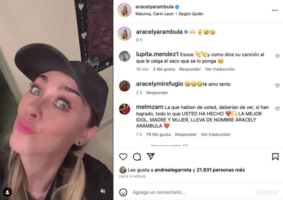 Instagram: @aracelyarambula