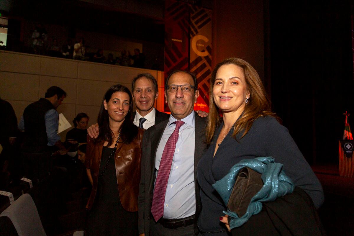 Vanessa Slim, Daniel Hajj, Marco Antonio Slim y Ximena Serrano. (Foto: Arturo Aguirre Tapia)