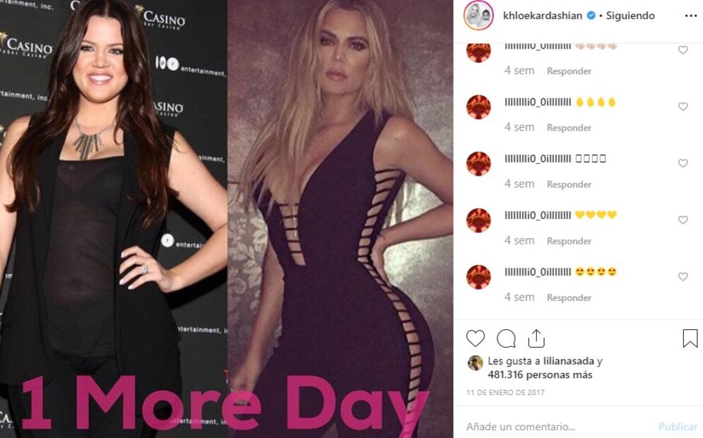 La impactante transformación de Khloé Kardashian