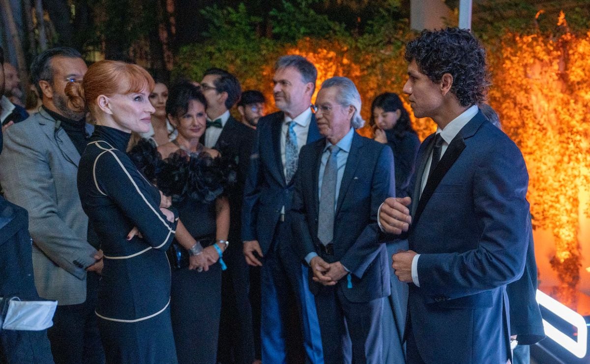 Jessica Chastain e Isaac Hernández / Foto: Héptor Arjona