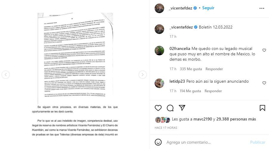 Vicente Fernández: Autoridades prohíben a Televisa transmitir serie