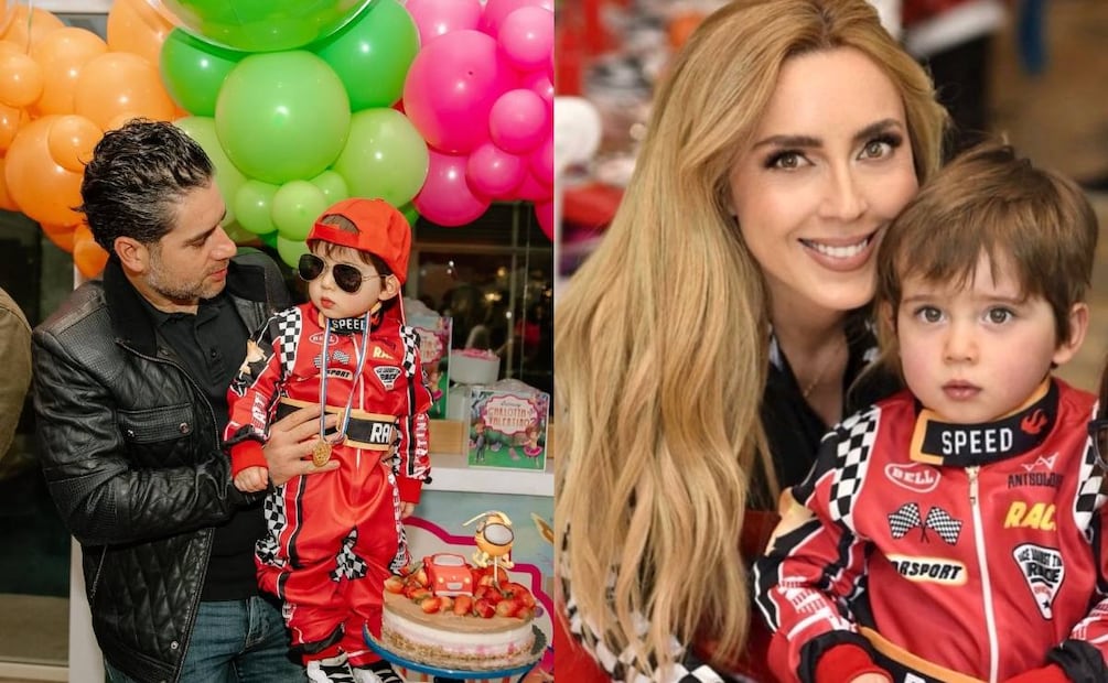 Shanik Aspe y Mauricio Odiardicon su pequeño Valentino / Foto: Instagram @shanik_aspe