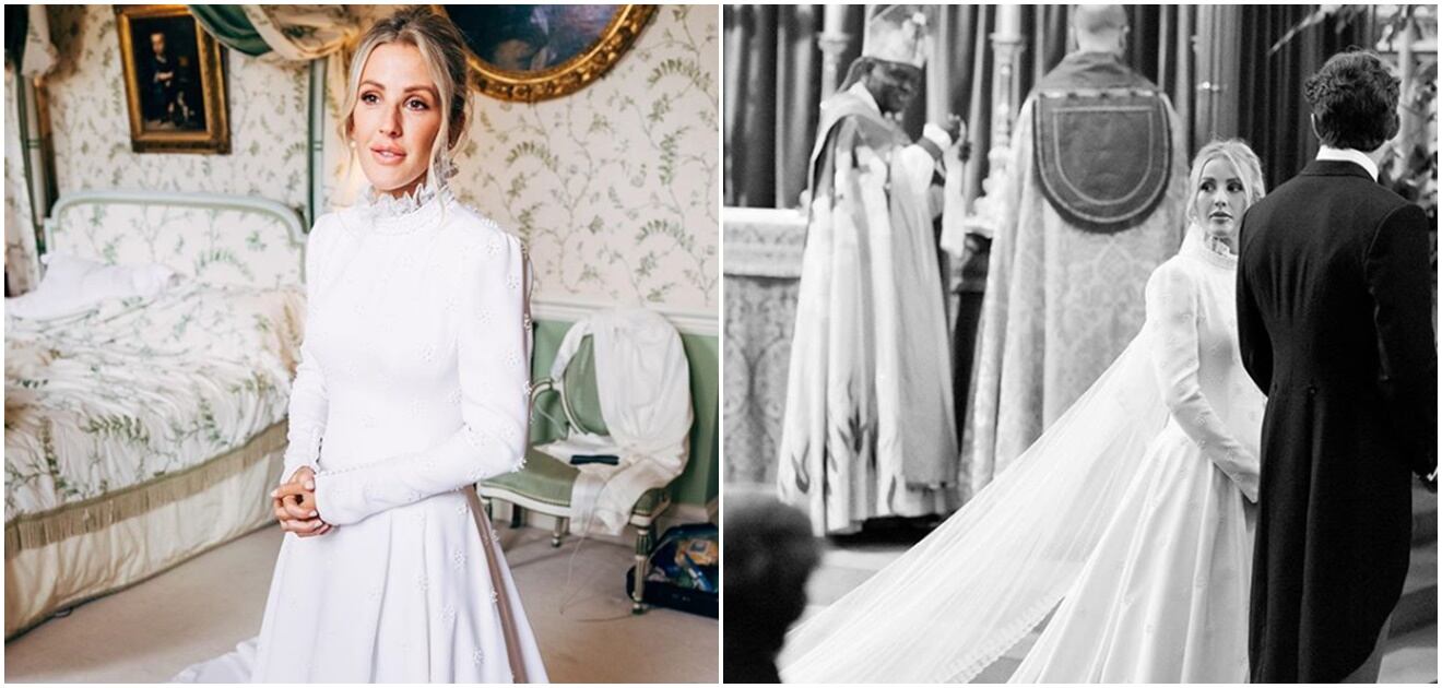 Estos son los 3 diferentes vestidos que usó Ellie Goulding en su boda
