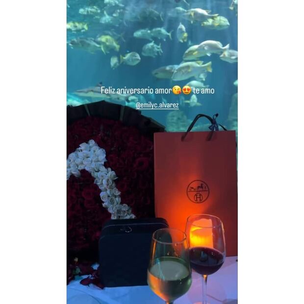 Así celebraron Emily Cinnamon y Jaziel Avilez su primer aniversario / Foto: Instagram