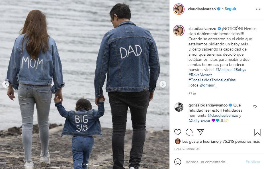 Billy Rovzar y Claudia Álvarez anuncian que esperan mellizos