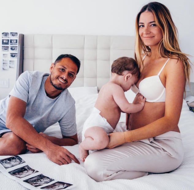 Javier "Chicharito" Hernández y Sarah Kohan / Foto: Instagram @ch14