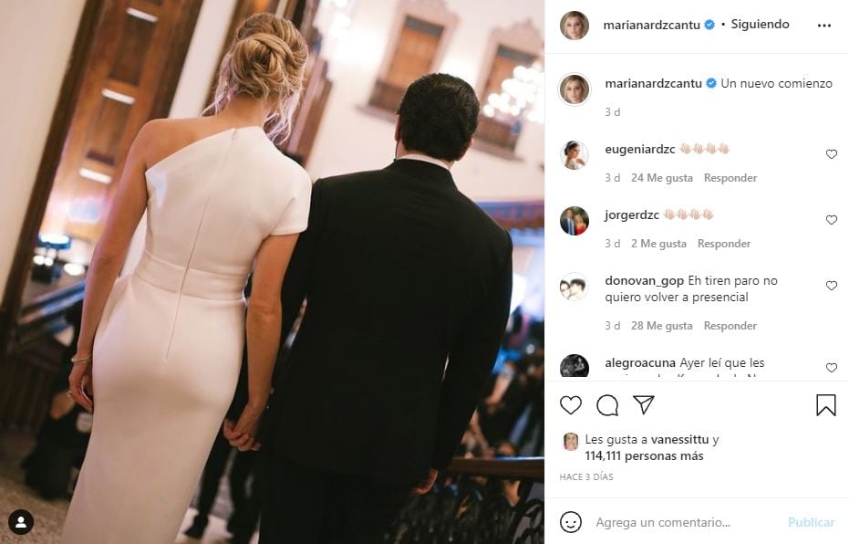 Mariana Rodríguez Cantú: Subastarán el vestido que usó en la toma de protesta de Samuel García