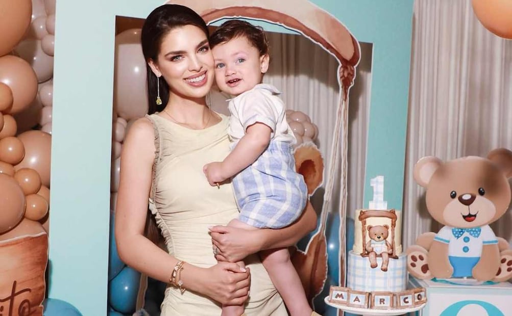 Nadia Ferreira y su hijo Marquito en su primer cumpleaños / Foto: Instagram