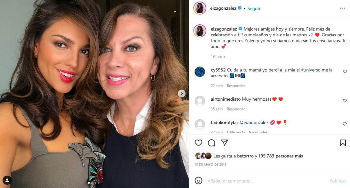 Eiza González cumple 32 años y así la felicitó su mamá Glenda Reyna