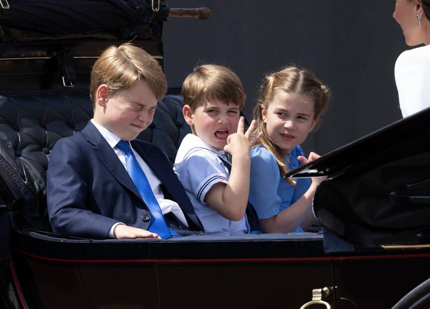 Las caras del príncipe Louis en el Jubileo de Isabel II se roban el show