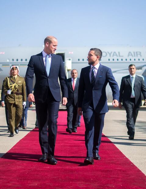 El viaje del príncipe William a Jordania