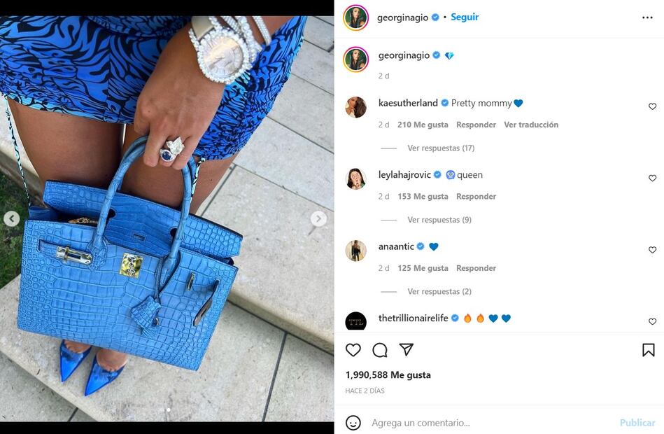 El ostentoso look de Georgina Rodríguez con un costo de 2 millones de euros