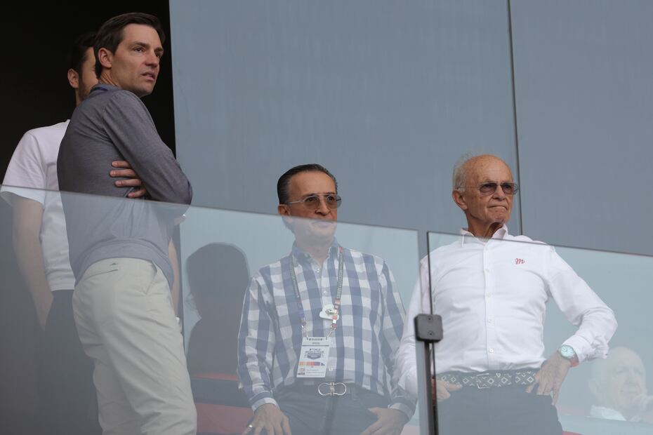 Gonzalo López Beltrán, hijo de AMLO, presente en el segundo duelo de la México City Series entre los Astros y Rockies/CARLOS MEJIA/EL UNIVERSALAlfredo Harp Helú viendo el partido entre Rockies de Colorado y Astros de Houston en el estadio Alfredo Harp Helú. Foto: Carlos Mejía/El Universal