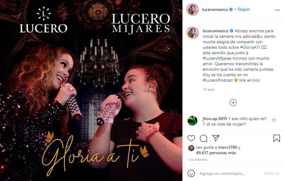 Hija de Lucero le pide que no se inyecte botox