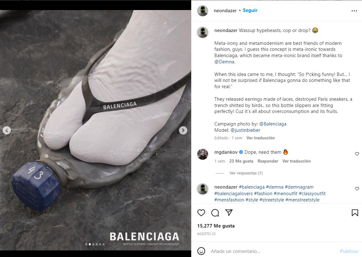 ¿Es verdad que Balenciaga diseñó unas sandalias hechas de botellas?
