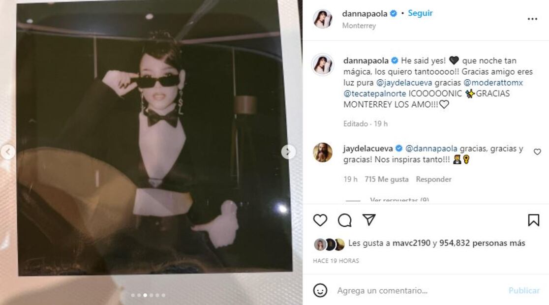 Danna Paola impacta con un sexy bralette de Prada