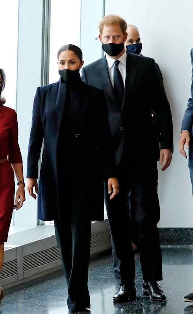 Meghan Markle, elegante y sofisticada en su visita a Nueva York acompañada de Harry