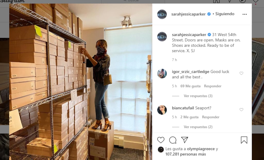 Sarah Jessica Parker abre tienda de zapatos en la Quinta Avenida, so classy!