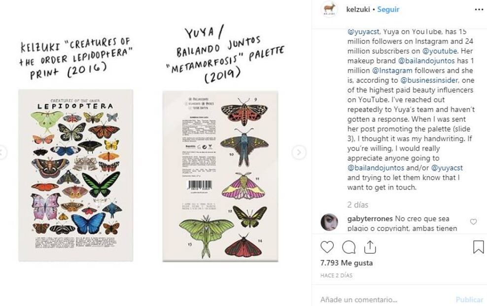 Yuya enfrenta acusaciones de plagio por diseño para su línea de maquillaje