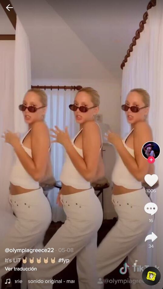 Olympia de Grecia, más sexy que nunca en TikTok