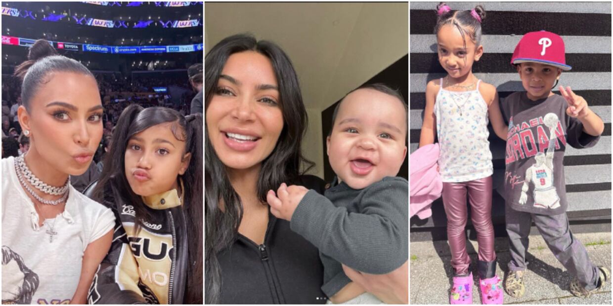 Kim Kardashian hijos/Instagram.