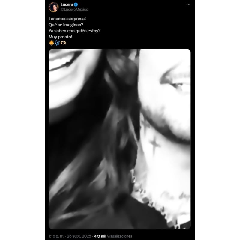 La 'misteriosa' foto que Lucero compartió en redes sociales / Foto: Especial