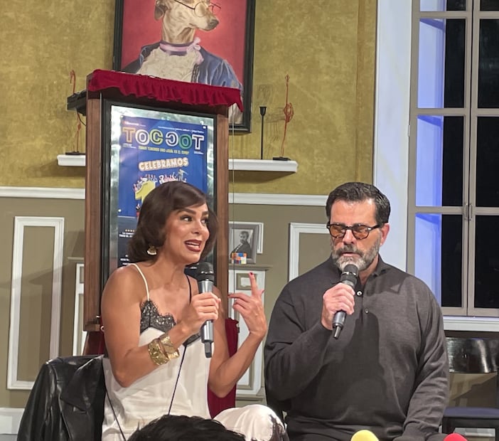Biby Gaytán y Eduardo Capetillo en el Centro Cultural San Ángel / Foto: Cortesía Mejor Teatro