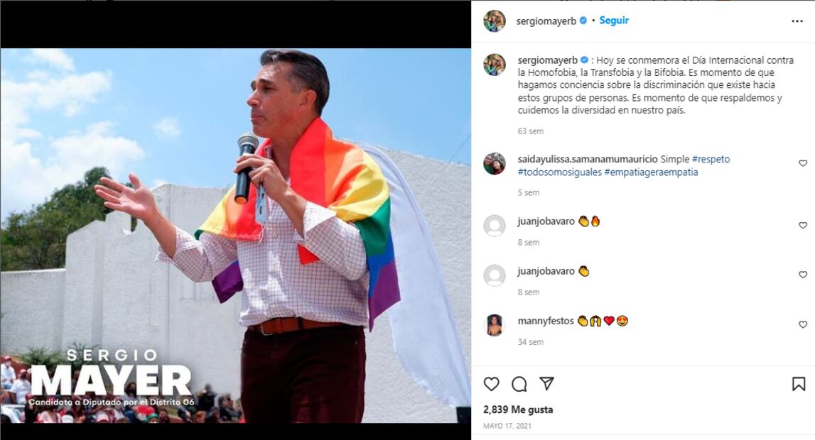Sergio Mayer expresa sus deseos por ser presidente en 2024