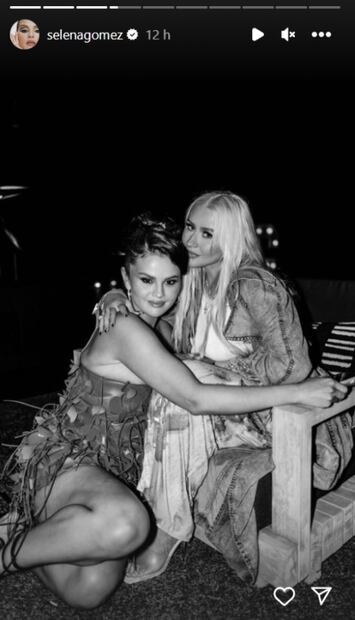 Selena Gomez y Christina Aguilera / Instagram
