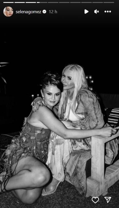 Selena Gomez y Christina Aguilera / Instagram