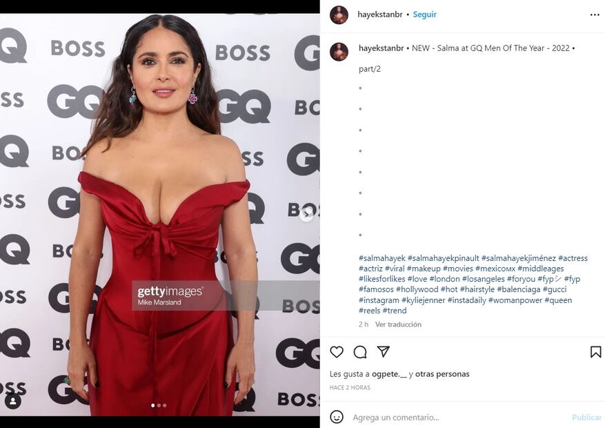 Salma Hayek tiene el vestido perfecto para tu cena de Navidad 