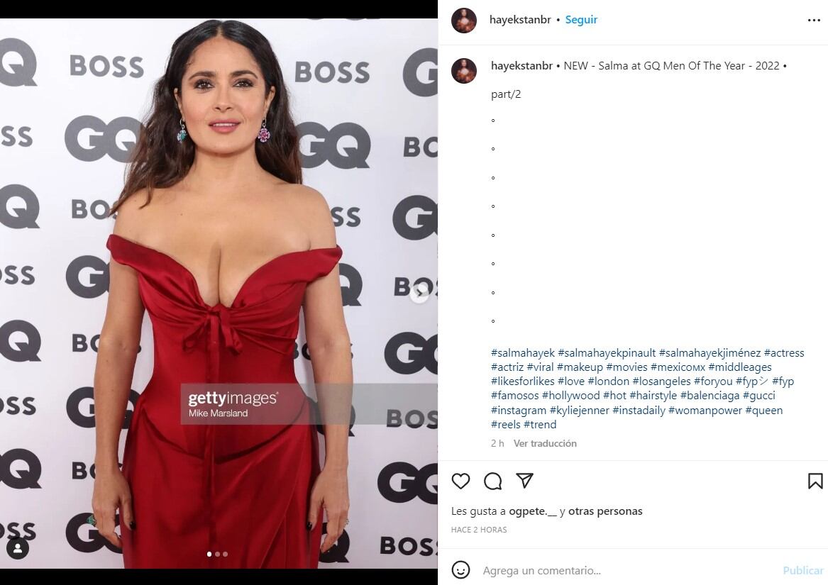 Salma Hayek tiene el vestido perfecto para tu cena de Navidad 