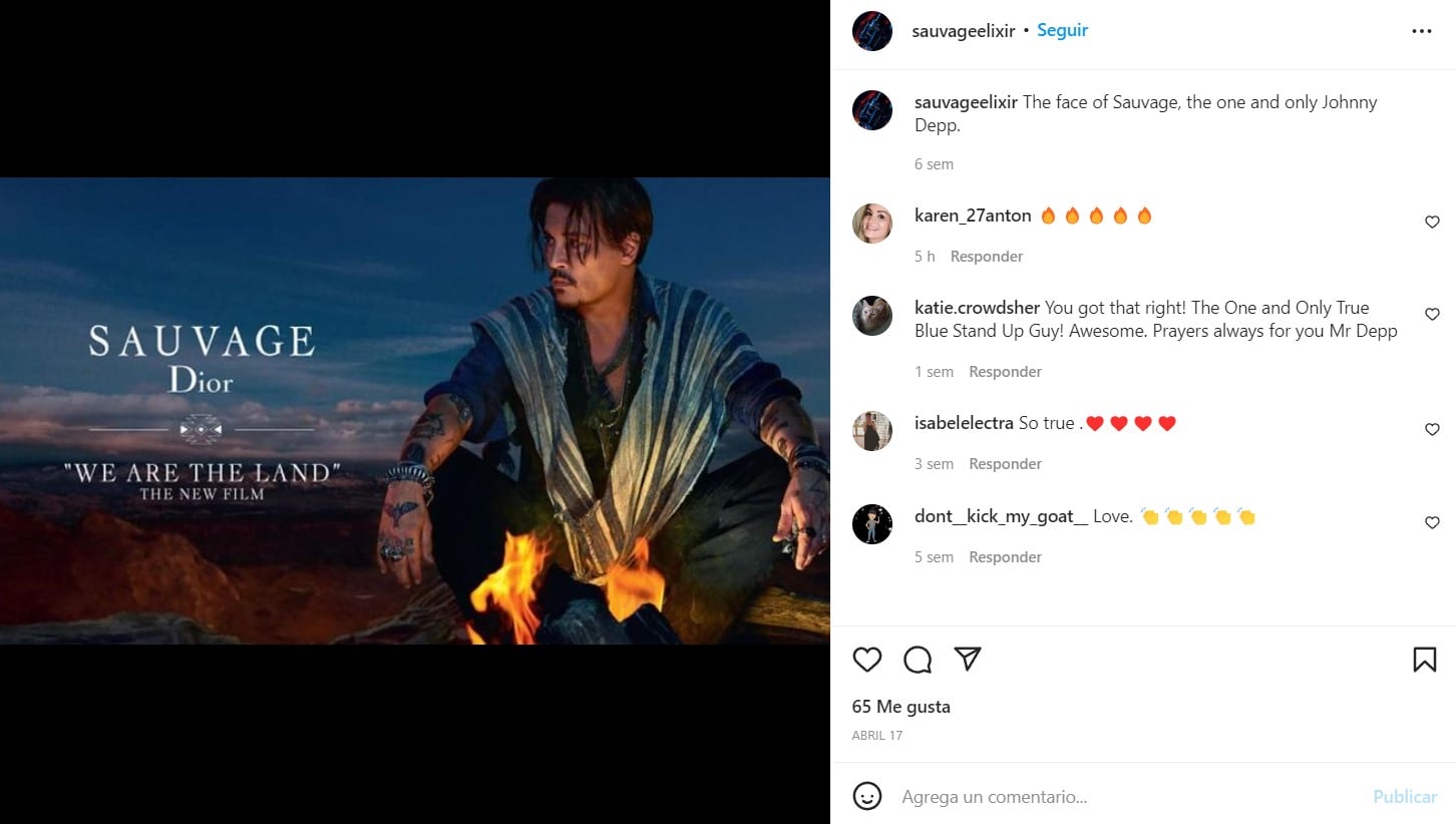 Johnny Depp. Las ventas del perfume 'Dior Sauvage' se disparan