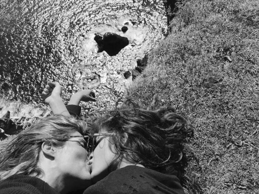Los besos de amor de Montserrat Oliver y Yaya Kosikova