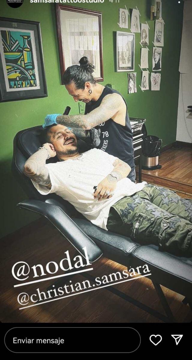 Christian Nodal: Cuánto pagó para taparse el último tatuaje en honor a Belinda