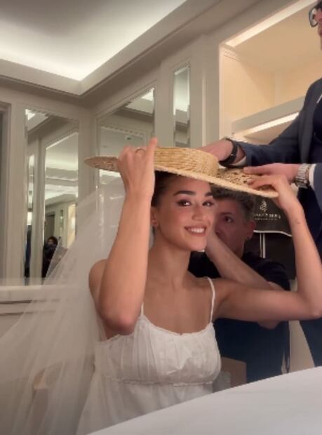 La boda civil de Ale Capetillo y Nader Shoueiry / Foto: Instagram @alecapetilloga