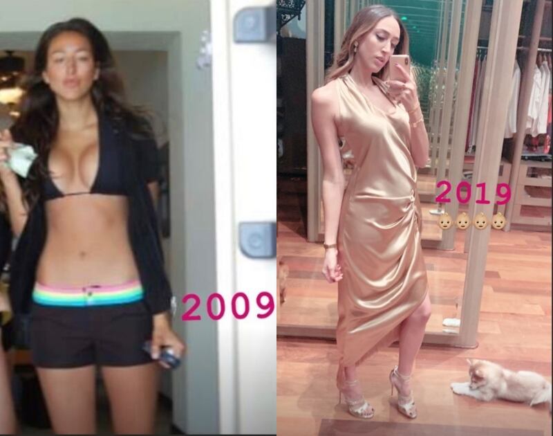 La esposa de Jorge Hank Rhon, Carolina Kabande, se suma al #10yearschallenge 