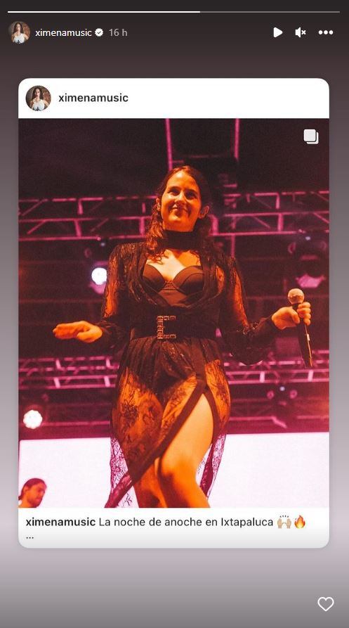 Ximena Sariñana hipnotizó a sus fans en un reciente concierto / Instagram
