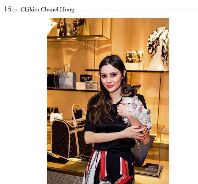 La fabulosa vida de Chikita Chanel Hung, la mascota de Deborah Hung