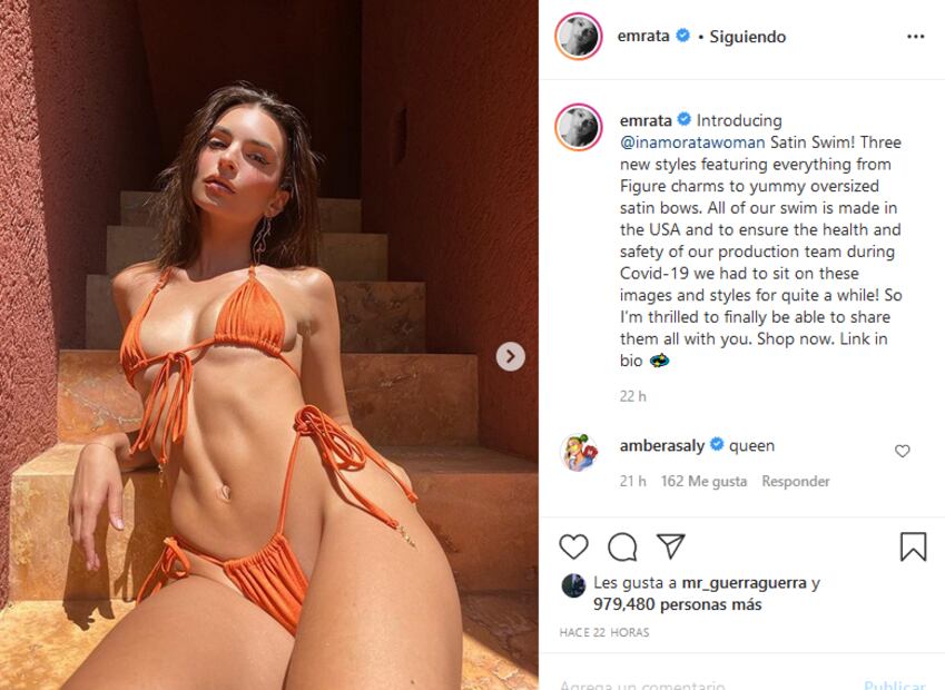 Emily Ratajkowski, más atrevida y sexy que nunca